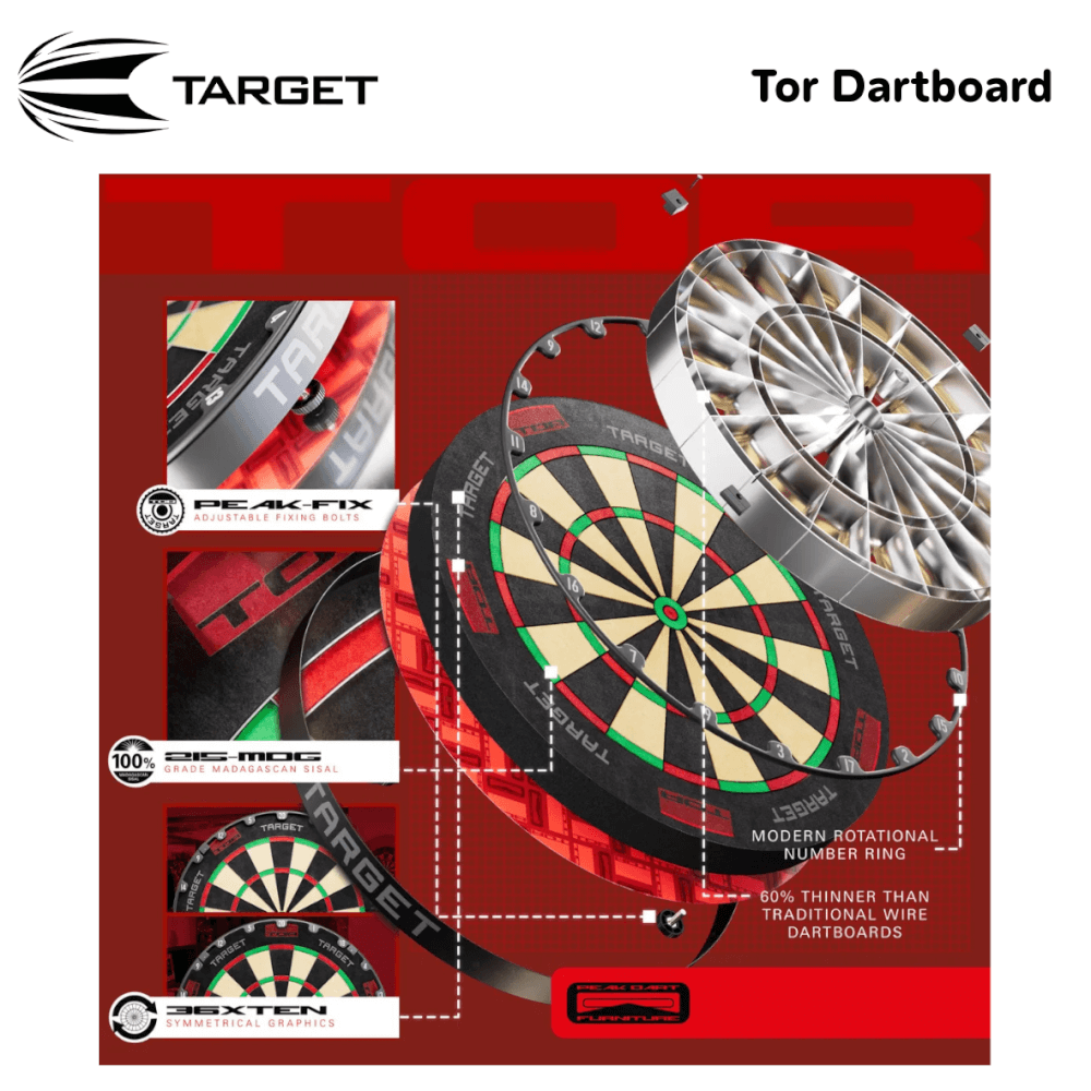 กระดานปาเป้า TARGET TOR DARTBOARD 18"